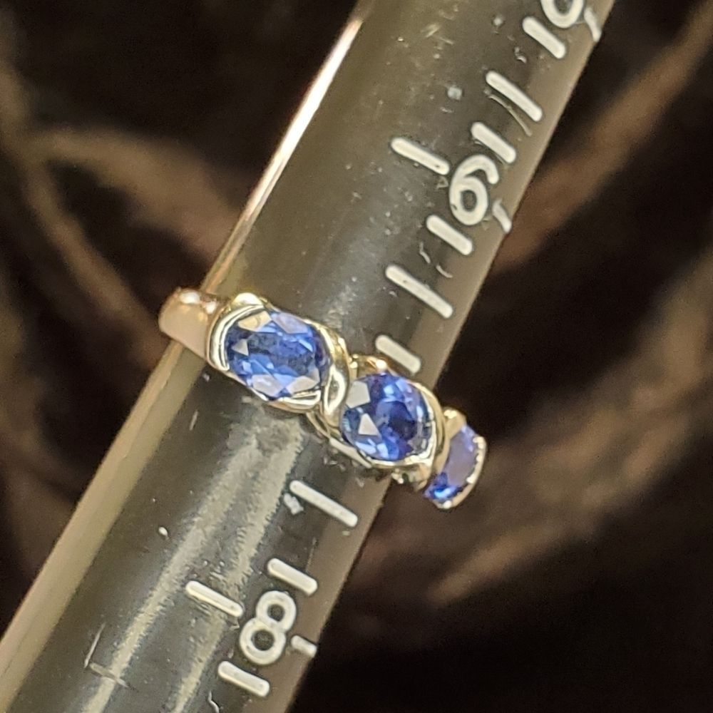 0226. Beautiful!!!!!! ~ Ross Simons ~ Iolite 💙 Cluster ~ STERLING Ring ~ FIRM - Picture 8 of 10